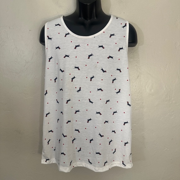 MUMYroom Dachsund Tank Top XL Gently worn 35% cotton/65% polyester 22" armpits - Picture 1 of 4